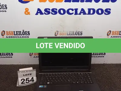LOTE 254 - 01 NOTEBOOK MARCA POSITIVO. (NO ESTADO) ATENÇÃO! FAZER A VISITAÇÃO ANTES DE ARREMATAR, NÃO SABEMOS SE FUNCIONA, LEILÃO NÃO TEM GARANTIA E NEM DEVOLUÇÃO, SUJEITO A POSSÍVEIS AVARIAS VISÍVEIS/OCULTAS E/OU AUSÊNCIA DE COMPONENTES.