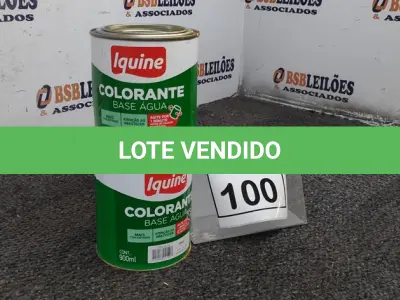 LOTE 100 - 02 COLORANTES A BASE DE ÁGUA COM 900ML NA COR AMARELA MARCA IQUINE.  (NO ESTADO) ATENÇÃO! FAZER A VISITAÇÃO ANTES DE ARREMATAR, NÃO SABEMOS SE FUNCIONA. LEILÃO NÃO TEM GARANTIA E NEM DEVOLUÇÃO, SUJEITO A POSSÍVEIS AVARIAS VISÍVEIS/OCULTAS E/OU AUSÊNCIA DE COMPONENTES.