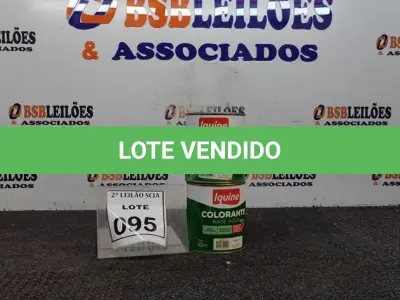 LOTE 095 - 02 COLORANTES A BASE DE ÁGUA COM 900ML NA COR AMARELA MARCA IQUINE.  (NO ESTADO) ATENÇÃO! FAZER A VISITAÇÃO ANTES DE ARREMATAR, NÃO SABEMOS SE FUNCIONA. LEILÃO NÃO TEM GARANTIA E NEM DEVOLUÇÃO, SUJEITO A POSSÍVEIS AVARIAS VISÍVEIS/OCULTAS E/OU AUSÊNCIA DE COMPONENTES.
