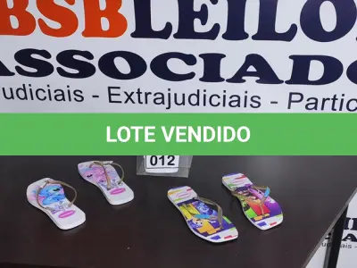 LOTE 012 - 02 PARES DE SANDÁLIAS HAVAIANAS MODELO FEMININO NUMERAÇÕES 37.  (NO ESTADO) ATENÇÃO! FAZER A VISITAÇÃO ANTES DE ARREMATAR, NÃO SABEMOS SE FUNCIONA. LEILÃO NÃO TEM GARANTIA E NEM DEVOLUÇÃO, SUJEITO A POSSÍVEIS AVARIAS VISÍVEIS/OCULTAS E/OU AUSÊNCIA DE COMPONENTES.
