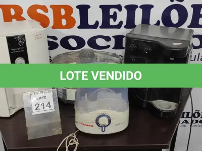 LOTE 214 - 02 PURIFICADORES DE ÁGUA E 02 UMIDIFICADORES. (NO ESTADO) ATENÇÃO! FAZER A VISITAÇÃO ANTES DE ARREMATAR, NÃO SABEMOS SE FUNCIONA. LEILÃO NÃO TEM GARANTIA E NEM DEVOLUÇÃO, SUJEITO A POSSÍVEIS AVARIAS VISÍVEIS/OCULTAS E/OU AUSÊNCIA DE COMPONENTES.