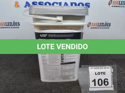 LOTE 106 - 01 BALDE DE TINTA ACRÍLICA SUVINIL FOSCO BRANCO 18L. (NOVO) (NO ESTADO, NÃO SABEMOS SE FUNCIONA. LEILÃO NÃO TEM GARANTIA E NEM DEVOLUÇÃO). 