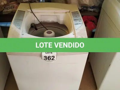 LOTE 362 - 01 MÁQUINA DE LAVAR 8KG MARCA CLEAN SEM MARCA E VOLTAGEM APARENTE COM AVARIAS. (NO ESTADO) ATENÇÃO! FAZER A VISITAÇÃO ANTES DE ARREMATAR, NÃO SABEMOS SE FUNCIONA. LEILÃO NÃO TEM GARANTIA E NEM DEVOLUÇÃO, SUJEITO A POSSÍVEIS AVARIAS VISÍVEIS/OCULTAS E/OU AUSÊNCIA DE COMPONENTES.