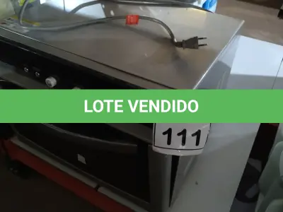 LOTE 111 - 01 FORNO ELÉTRICO MARCA LG. (NO ESTADO) ATENÇÃO! FAZER A VISITAÇÃO ANTES DE ARREMATAR, NÃO SABEMOS SE FUNCIONA. LEILÃO NÃO TEM GARANTIA E NEM DEVOLUÇÃO, SUJEITO A POSSÍVEIS AVARIAS VISÍVEIS/OCULTAS E/OU AUSÊNCIA DE COMPONENTES.