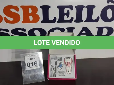 LOTE 016 - 01 DEPILADOR ELÉTRICO.  (NO ESTADO) ATENÇÃO! FAZER A VISITAÇÃO ANTES DE ARREMATAR, NÃO SABEMOS SE FUNCIONA. LEILÃO NÃO TEM GARANTIA E NEM DEVOLUÇÃO, SUJEITO A POSSÍVEIS AVARIAS VISÍVEIS/OCULTAS E/OU AUSÊNCIA DE COMPONENTES.