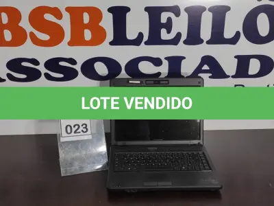 LOTE 023 - 01 NOTEBOOK MARCA VECTOR.  (NO ESTADO) ATENÇÃO! FAZER A VISITAÇÃO ANTES DE ARREMATAR, NÃO SABEMOS SE FUNCIONA. LEILÃO NÃO TEM GARANTIA E NEM DEVOLUÇÃO, SUJEITO A POSSÍVEIS AVARIAS VISÍVEIS/OCULTAS E/OU AUSÊNCIA DE COMPONENTES.