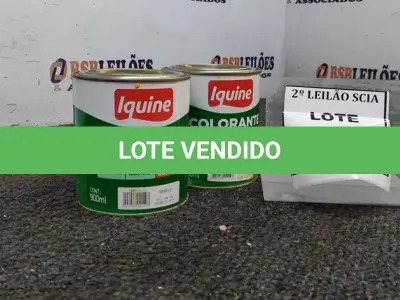 LOTE 095 - 02 COLORANTES A BASE DE ÁGUA COM 900ML NA COR AMARELA MARCA IQUINE.  (NO ESTADO) ATENÇÃO! FAZER A VISITAÇÃO ANTES DE ARREMATAR, NÃO SABEMOS SE FUNCIONA. LEILÃO NÃO TEM GARANTIA E NEM DEVOLUÇÃO, SUJEITO A POSSÍVEIS AVARIAS VISÍVEIS/OCULTAS E/OU AUSÊNCIA DE COMPONENTES.