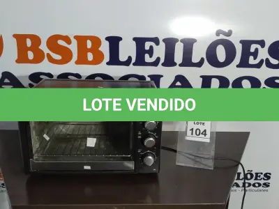 LOTE 104 - 01 FORNO ELÉTRICO MARCA PHILCO 220V. (NO ESTADO) ATENÇÃO! FAZER A VISITAÇÃO ANTES DE ARREMATAR, NÃO SABEMOS SE FUNCIONA. LEILÃO NÃO TEM GARANTIA E NEM DEVOLUÇÃO, SUJEITO A POSSÍVEIS AVARIAS VISÍVEIS/OCULTAS E/OU AUSÊNCIA DE COMPONENTES.