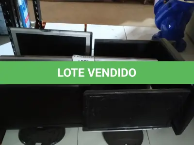 LOTE 092 - 07 MONITORES LCD DE MARCAS E MODELOS DIVERSOS. (NO ESTADO) ATENÇÃO! FAZER A VISITAÇÃO ANTES DE ARREMATAR, NÃO SABEMOS SE FUNCIONA. LEILÃO NÃO TEM GARANTIA E NEM DEVOLUÇÃO, SUJEITO A POSSÍVEIS AVARIAS VISÍVEIS/OCULTAS E/OU AUSÊNCIA DE COMPONENTES.
