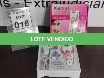 LOTE 016 - 01 DEPILADOR ELÉTRICO.  (NO ESTADO) ATENÇÃO! FAZER A VISITAÇÃO ANTES DE ARREMATAR, NÃO SABEMOS SE FUNCIONA. LEILÃO NÃO TEM GARANTIA E NEM DEVOLUÇÃO, SUJEITO A POSSÍVEIS AVARIAS VISÍVEIS/OCULTAS E/OU AUSÊNCIA DE COMPONENTES.