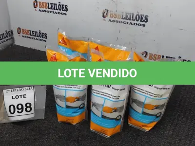 LOTE 098 - 05 IMPERMEABILIZANTES PARA TRATAMENTO DE PAREDE COM 1L MARCA SIKA. (NO ESTADO) ATENÇÃO! FAZER A VISITAÇÃO ANTES DE ARREMATAR, NÃO SABEMOS SE FUNCIONA. LEILÃO NÃO TEM GARANTIA E NEM DEVOLUÇÃO, SUJEITO A POSSÍVEIS AVARIAS VISÍVEIS/OCULTAS E/OU AUSÊNCIA DE COMPONENTES.