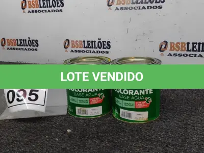 LOTE 095 - 02 COLORANTES A BASE DE ÁGUA COM 900ML NA COR AMARELA MARCA IQUINE.  (NO ESTADO) ATENÇÃO! FAZER A VISITAÇÃO ANTES DE ARREMATAR, NÃO SABEMOS SE FUNCIONA. LEILÃO NÃO TEM GARANTIA E NEM DEVOLUÇÃO, SUJEITO A POSSÍVEIS AVARIAS VISÍVEIS/OCULTAS E/OU AUSÊNCIA DE COMPONENTES.