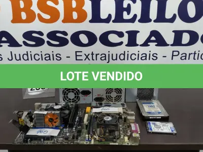 LOTE 253 - 03 FONTES PARA COMPUTADOR, 02 HDS E 02 PLACAS MÃE. (NO ESTADO) ATENÇÃO! FAZER A VISITAÇÃO ANTES DE ARREMATAR, NÃO SABEMOS SE FUNCIONA. LEILÃO NÃO TEM GARANTIA E NEM DEVOLUÇÃO, SUJEITO A POSSÍVEIS AVARIAS VISÍVEIS/OCULTAS E/OU AUSÊNCIA DE COMPONENTES.