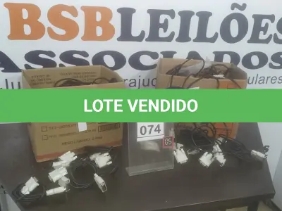 LOTE 074 - 01 LOTE COM GRANDES QUANTIDADES DE CABO DVI. (NO ESTADO) ATENÇÃO! FAZER A VISITAÇÃO ANTES DE ARREMATAR, NÃO SABEMOS SE FUNCIONA. LEILÃO NÃO TEM GARANTIA E NEM DEVOLUÇÃO, SUJEITO A POSSÍVEIS AVARIAS VISÍVEIS/OCULTAS E/OU AUSÊNCIA DE COMPONENTES.