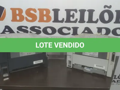 LOTE 070 - 02 IMPRESSORAS MARCA HP. (NO ESTADO) ATENÇÃO! FAZER A VISITAÇÃO ANTES DE ARREMATAR, NÃO SABEMOS SE FUNCIONA. LEILÃO NÃO TEM GARANTIA E NEM DEVOLUÇÃO, SUJEITO A POSSÍVEIS AVARIAS VISÍVEIS/OCULTAS E/OU AUSÊNCIA DE COMPONENTES.