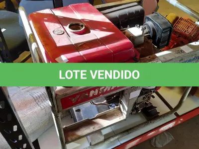 LOTE 250 - 01 GERADOR YDG 3700E A DIESEL MARCA YANMAR. (NO ESTADO) ATENÇÃO! FAZER A VISITAÇÃO ANTES DE ARREMATAR, NÃO SABEMOS SE FUNCIONA. LEILÃO NÃO TEM GARANTIA E NEM DEVOLUÇÃO, SUJEITO A POSSÍVEIS AVARIAS VISÍVEIS/OCULTAS E/OU AUSÊNCIA DE COMPONENTES.