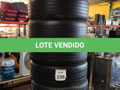 LOTE 238 - 06 PNEUS USADOS 215-55-17 USADOS. (NO ESTADO) ATENÇÃO! FAZER A VISITAÇÃO ANTES DE ARREMATAR, NÃO SABEMOS SE FUNCIONA. LEILÃO NÃO TEM GARANTIA E NEM DEVOLUÇÃO, SUJEITO A POSSÍVEIS AVARIAS VISÍVEIS/OCULTAS E/OU AUSÊNCIA DE COMPONENTES.