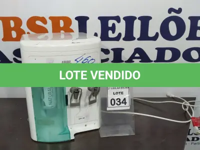 LOTE 034 - 01 PURIFICADOR DE ÁGUA. (NO ESTADO) ATENÇÃO! FAZER A VISITAÇÃO ANTES DE ARREMATAR, NÃO SABEMOS SE FUNCIONA. LEILÃO NÃO TEM GARANTIA E NEM DEVOLUÇÃO, SUJEITO A POSSÍVEIS AVARIAS VISÍVEIS/OCULTAS E/OU AUSÊNCIA DE COMPONENTES.