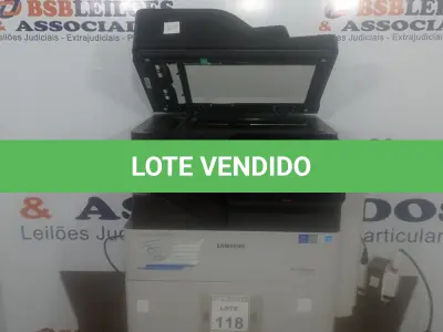 LOTE 118 - 01 IMPRESSORA MULTIFUNCIONAL M5370LX PAINEL DIGITAL TOUCHSCREEN MARCA SAMSUNG. (NO ESTADO) ATENÇÃO! FAZER A VISITAÇÃO ANTES DE ARREMATAR, NÃO SABEMOS SE FUNCIONA. LEILÃO NÃO TEM GARANTIA E NEM DEVOLUÇÃO, SUJEITO A POSSÍVEIS AVARIAS VISÍVEIS/OCULTAS E/OU AUSÊNCIA DE COMPONENTES.