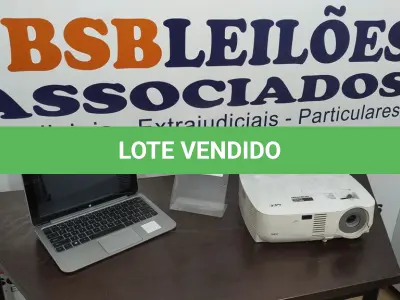 LOTE 015 - 01 NOTEBOOK MARCA HP E 01 PROJETOR MARCA NEC. (NO ESTADO) ATENÇÃO! FAZER A VISITAÇÃO ANTES DE ARREMATAR, NÃO SABEMOS SE FUNCIONA. LEILÃO NÃO TEM GARANTIA E NEM DEVOLUÇÃO, SUJEITO A POSSÍVEIS AVARIAS VISÍVEIS/OCULTAS E/OU AUSÊNCIA DE COMPONENTES.