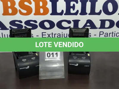 LOTE 011 - 02 IMPRESSORAS DE CUPOM MARCA BEMATECH. (NO ESTADO) ATENÇÃO! FAZER A VISITAÇÃO ANTES DE ARREMATAR, NÃO SABEMOS SE FUNCIONA. LEILÃO NÃO TEM GARANTIA E NEM DEVOLUÇÃO, SUJEITO A POSSÍVEIS AVARIAS VISÍVEIS/OCULTAS E/OU AUSÊNCIA DE COMPONENTES.