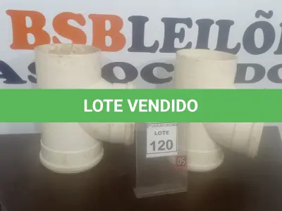 LOTE 120 - 02 TÊ DE ESGOTO DN 200. (NO ESTADO) ATENÇÃO! FAZER A VISITAÇÃO ANTES DE ARREMATAR, NÃO SABEMOS SE FUNCIONA. LEILÃO NÃO TEM GARANTIA E NEM DEVOLUÇÃO, SUJEITO A POSSÍVEIS AVARIAS VISÍVEIS/OCULTAS E/OU AUSÊNCIA DE COMPONENTES.