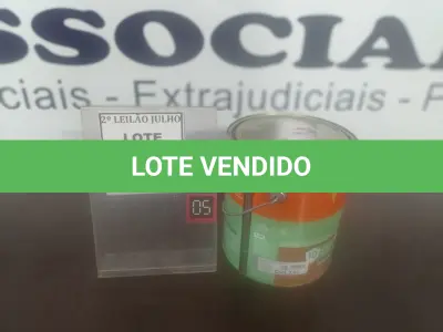 LOTE 102 - 01 LATA DE TINTA ESMALTE DE 3,6L NA COR BRILHANTE PLATINA MARCA SUVINIL. (NO ESTADO) ATENÇÃO! FAZER A VISITAÇÃO ANTES DE ARREMATAR, NÃO SABEMOS SE FUNCIONA. LEILÃO NÃO TEM GARANTIA E NEM DEVOLUÇÃO, SUJEITO A POSSÍVEIS AVARIAS VISÍVEIS/OCULTAS E/OU AUSÊNCIA DE COMPONENTES.