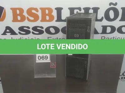 LOTE 069 - 01 SERVIDOR Z600 24G HD 1TB MARCA HP.  (NO ESTADO) ATENÇÃO! FAZER A VISITAÇÃO ANTES DE ARREMATAR, NÃO SABEMOS SE FUNCIONA. LEILÃO NÃO TEM GARANTIA E NEM DEVOLUÇÃO, SUJEITO A POSSÍVEIS AVARIAS VISÍVEIS/OCULTAS E/OU AUSÊNCIA DE COMPONENTES.