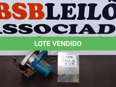 LOTE 232 - 01 SERRA MÁRMORE CIRCULAR. (NO ESTADO) ATENÇÃO! FAZER A VISITAÇÃO ANTES DE ARREMATAR, NÃO SABEMOS SE FUNCIONA. LEILÃO NÃO TEM GARANTIA E NEM DEVOLUÇÃO, SUJEITO A POSSÍVEIS AVARIAS VISÍVEIS/OCULTAS E/OU AUSÊNCIA DE COMPONENTES.