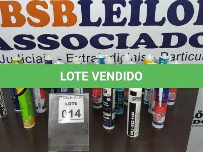 LOTE 014 - 01 LOTE COM VÁRIAS BISNAGAS DE SILICONE E SELANTES DE MARCAS E MODELOS DIVERSOS. (NO ESTADO) ATENÇÃO! FAZER A VISITAÇÃO ANTES DE ARREMATAR, NÃO SABEMOS SE FUNCIONA. LEILÃO NÃO TEM GARANTIA E NEM DEVOLUÇÃO, SUJEITO A POSSÍVEIS AVARIAS VISÍVEIS/OCULTAS E/OU AUSÊNCIA DE COMPONENTES.