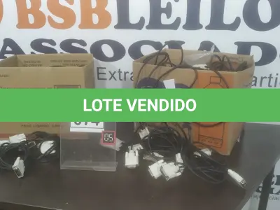 LOTE 074 - 01 LOTE COM GRANDES QUANTIDADES DE CABO DVI. (NO ESTADO) ATENÇÃO! FAZER A VISITAÇÃO ANTES DE ARREMATAR, NÃO SABEMOS SE FUNCIONA. LEILÃO NÃO TEM GARANTIA E NEM DEVOLUÇÃO, SUJEITO A POSSÍVEIS AVARIAS VISÍVEIS/OCULTAS E/OU AUSÊNCIA DE COMPONENTES.