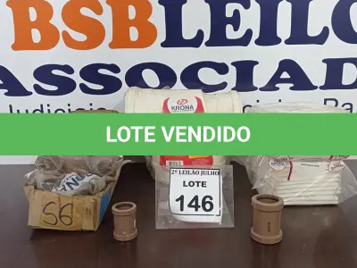 LOTE 146 - 01 VÁLVULA DE RETENÇÃO DN 150, 10 CAP SOLDÁVEL 40MM, 23 GRELAS QUADRADAS BRANCAS, 10 ADAPTADORES SOLDÁVEL 40X1,1/4 E VÁRIAS LUVAS DE CORRER DE MEDIDAS DIVERSAS. (NO ESTADO) ATENÇÃO! FAZER A VISITAÇÃO ANTES DE ARREMATAR, NÃO SABEMOS SE FUNCIONA. LEILÃO NÃO TEM GARANTIA E NEM DEVOLUÇÃO, SUJEITO A POSSÍVEIS AVARIAS VISÍVEIS/OCULTAS E/OU AUSÊNCIA DE COMPONENTES.