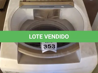 LOTE 353 - 01 MÁQUINA DE LAVAR ROUPAS BRASTEMP 9KG 220V. (NO ESTADO) ATENÇÃO! FAZER A VISITAÇÃO ANTES DE ARREMATAR, NÃO SABEMOS SE FUNCIONA. LEILÃO NÃO TEM GARANTIA E NEM DEVOLUÇÃO, SUJEITO A POSSÍVEIS AVARIAS VISÍVEIS/OCULTAS E/OU AUSÊNCIA DE COMPONENTES.