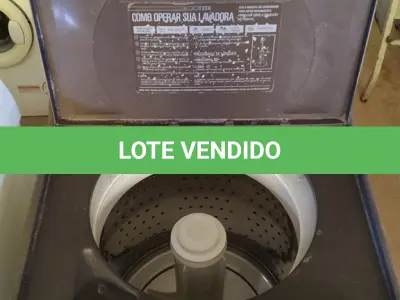 LOTE 360 - 01 MÁQUINA DE LAVAR MARCA BRASTEMP 5KG 220V. (NO ESTADO) ATENÇÃO! FAZER A VISITAÇÃO ANTES DE ARREMATAR, NÃO SABEMOS SE FUNCIONA. LEILÃO NÃO TEM GARANTIA E NEM DEVOLUÇÃO, SUJEITO A POSSÍVEIS AVARIAS VISÍVEIS/OCULTAS E/OU AUSÊNCIA DE COMPONENTES.