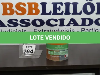 LOTE 264 - 01 LATA DE TINTA ESMALTE DE 3,6L NA COR BRILHANTE VERMELHO MARCA SUVINIL. (NO ESTADO) ATENÇÃO! FAZER A VISITAÇÃO ANTES DE ARREMATAR, NÃO SABEMOS SE FUNCIONA. LEILÃO NÃO TEM GARANTIA E NEM DEVOLUÇÃO, SUJEITO A POSSÍVEIS AVARIAS VISÍVEIS/OCULTAS E/OU AUSÊNCIA DE COMPONENTES.