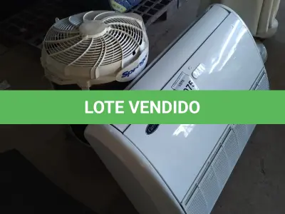 LOTE 075 - 01 AR CONDICIONADO. (NO ESTADO EM QUE SE ENCONTRA. SUJEITO A AVARIAS OCULTAS/VISÍVEIS.) AV9963P