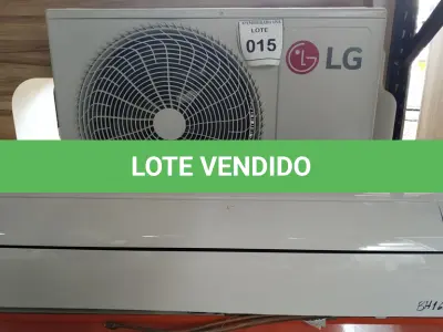 LOTE 015 - 01 AR CONDICIONADO LG DUAL INVERTE 19.000 BTUS.  (NO ESTADO EM QUE SE ENCONTRA. SUJEITO A AVARIAS OCULTAS/VISÍVEIS.) BH1607D