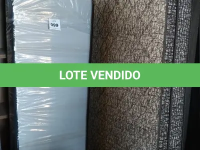 LOTE 099 - 01 COLCHÃO SOLTEIRO COM BASE. (NO ESTADO EM QUE SE ENCONTRA. SUJEITO A AVARIAS OCULTAS/VISÍVEIS.) BJ7220S