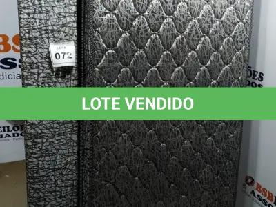 LOTE 072 - 01 COLCHÃO SOLTEIRO COM BASE. (NO ESTADO EM QUE SE ENCONTRA. SUJEITO A AVARIAS OCULTAS/VISÍVEIS.)  BJ7220G