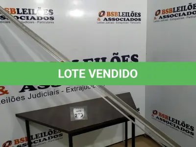 LOTE 273 - 03 RÉGUAS DE ALUMÍNIO DE 3M CADA. (NO ESTADO) ATENÇÃO! FAZER A VISITAÇÃO ANTES DE ARREMATAR, NÃO SABEMOS SE FUNCIONA. LEILÃO NÃO TEM GARANTIA E NEM DEVOLUÇÃO, SUJEITO A POSSÍVEIS AVARIAS VISÍVEIS/OCULTAS E/OU AUSÊNCIA DE COMPONENTES.