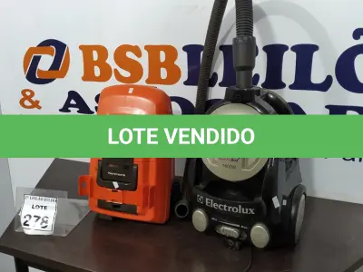LOTE 278 - 02 ASPIRADORES DE PÓ SENDO 01 MARCA ELECTROLUX E 01 MARCA KENMORE. (NO ESTADO) ATENÇÃO! FAZER A VISITAÇÃO ANTES DE ARREMATAR, NÃO SABEMOS SE FUNCIONA, LEILÃO NÃO TEM GARANTIA E NEM DEVOLUÇÃO, SUJEITO A POSSÍVEIS AVARIAS VISÍVEIS/OCULTAS E/OU AUSÊNCIA DE COMPONENTES.