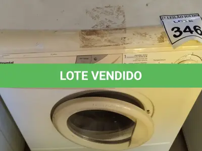 LOTE 346 - 01 MÁQUINA DE LAVAR ROUPAS CONTINENTAL 220V. (NO ESTADO) ATENÇÃO! FAZER A VISITAÇÃO ANTES DE ARREMATAR, NÃO SABEMOS SE FUNCIONA. LEILÃO NÃO TEM GARANTIA E NEM DEVOLUÇÃO, SUJEITO A POSSÍVEIS AVARIAS VISÍVEIS/OCULTAS E/OU AUSÊNCIA DE COMPONENTES.
