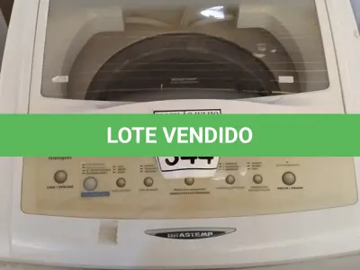 LOTE 344 - 01 MÁQUINA DE LAVAR ROUPAS BRASTEMP 220V. (NO ESTADO) ATENÇÃO! FAZER A VISITAÇÃO ANTES DE ARREMATAR, NÃO SABEMOS SE FUNCIONA. LEILÃO NÃO TEM GARANTIA E NEM DEVOLUÇÃO, SUJEITO A POSSÍVEIS AVARIAS VISÍVEIS/OCULTAS E/OU AUSÊNCIA DE COMPONENTES.