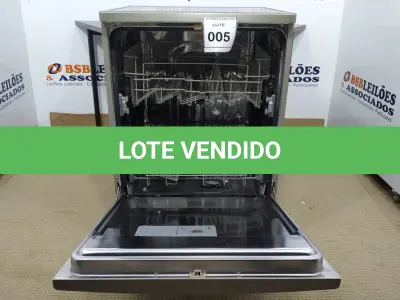 LOTE 005 - 01 LAVA LOUÇA BRASTEMP 127VOLTS. (NO ESTADO EM QUE SE ENCONTRA. SUJEITO A AVARIAS OCULTAS/VISÍVEIS.)  BF8646F