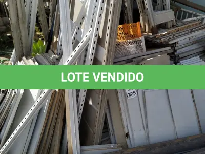 LOTE 325 - 01 LOTE COM VÁRIAS PEÇAS DE GÔNDOLAS DESMONTADAS. (NO ESTADO) ATENÇÃO! FAZER A VISITAÇÃO ANTES DE ARREMATAR, NÃO SABEMOS SE FUNCIONA. LEILÃO NÃO TEM GARANTIA E NEM DEVOLUÇÃO, SUJEITO A POSSÍVEIS AVARIAS VISÍVEIS/OCULTAS E/OU AUSÊNCIA DE COMPONENTES.