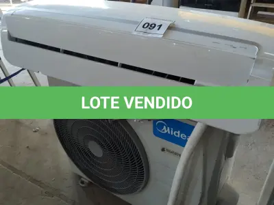 LOTE 091 - 01 AR CONDICIONADO MIDEA INVERT 23.000BTUS. (NO ESTADO EM QUE SE ENCONTRA. SUJEITO A AVARIAS OCULTAS/VISÍVEIS.)