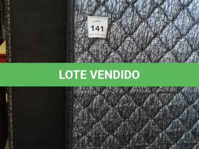 LOTE 141 - 01 COLCHÃO SOLTEIRO COM BASE. (NO ESTADO EM QUE SE ENCONTRA. SUJEITO A AVARIAS OCULTAS/VISÍVEIS.) BJ7215V