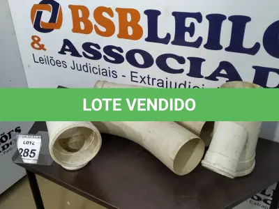 LOTE 285 - 02 CURVAS PARA ESGOTO DE 150MM E 02 TÊ DE ESGOTO DE 150X100MM. (NO ESTADO) ATENÇÃO! FAZER A VISITAÇÃO ANTES DE ARREMATAR, NÃO SABEMOS SE FUNCIONA. LEILÃO NÃO TEM GARANTIA E NEM DEVOLUÇÃO, SUJEITO A POSSÍVEIS AVARIAS VISÍVEIS/OCULTAS E/OU AUSÊNCIA DE COMPONENTES.