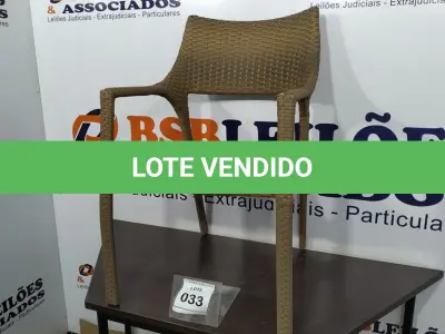 LOTE 033 - 01 CADEIRA DE JARDIM. (NO ESTADO EM QUE SE ENCONTRA. SUJEITO A AVARIAS OCULTAS/VISÍVEIS.) BH1516T