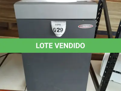 LOTE 029 - 01 SHREDDER TRITURADORA DE PAPEL. (NO ESTADO EM QUE SE ENCONTRA. SUJEITO A AVARIAS OCULTAS/VISÍVEIS.)  1328